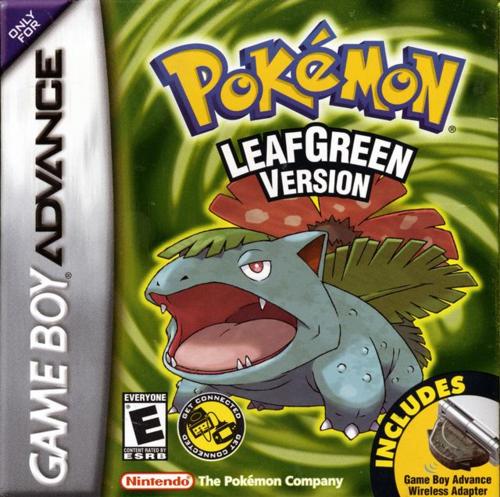 The coverart image of Pokemon Leaf Green