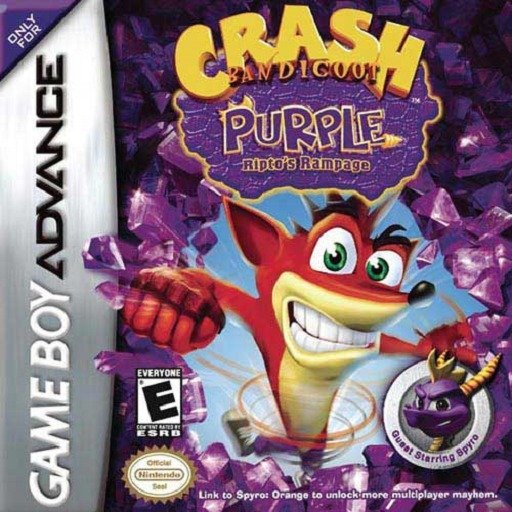 The coverart image of Crash Bandicoot Purple: Ripto's Rampage