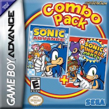 The coverart image of Combo Pack: Sonic Advance + Sonic Pinball Party