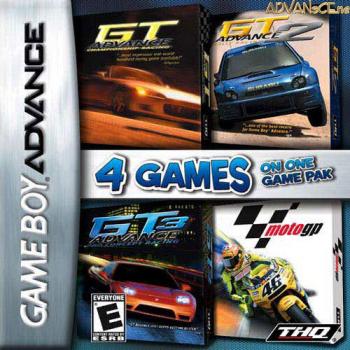 The coverart image of 4 Games on One Game Pak: GT Advance: GT Advance 2: GT Advance 3: Moto GP