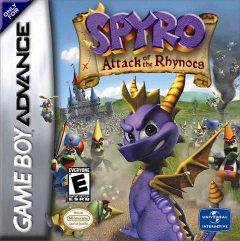 The coverart image of Spyro: Attack of the Rhynocs