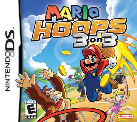 The coverart image of Mario Hoops 3 On 3