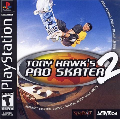The coverart image of Tony Hawk's Pro Skater 2