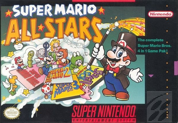The coverart image of Super Mario All-Stars