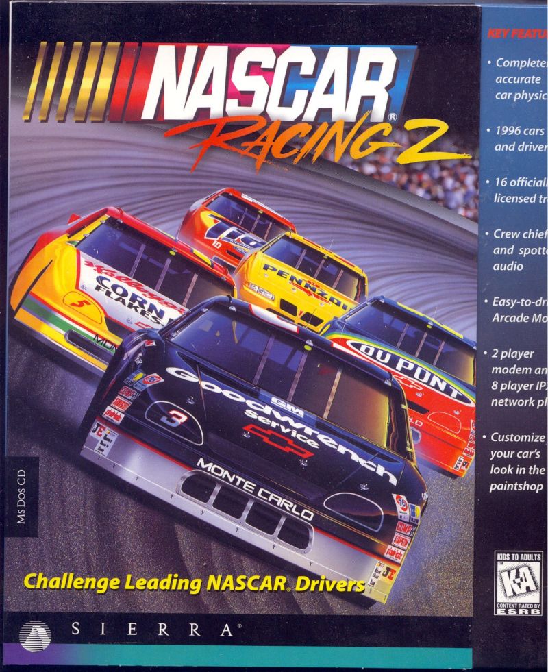 The coverart image of NASCAR Racing 2