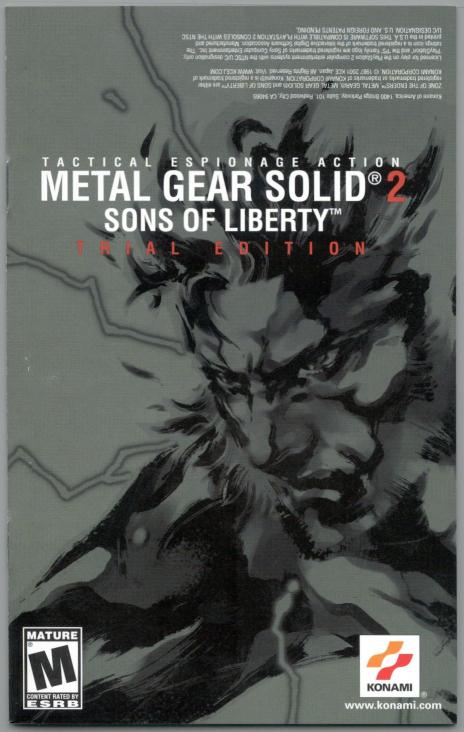 The coverart image of Metal Gear Solid 2: Sons of Liberty Trial Edition [DEMO]