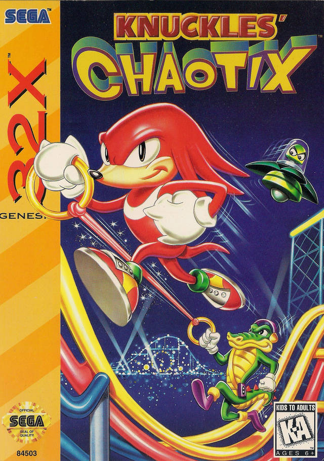 The coverart image of Knuckles' Chaotix