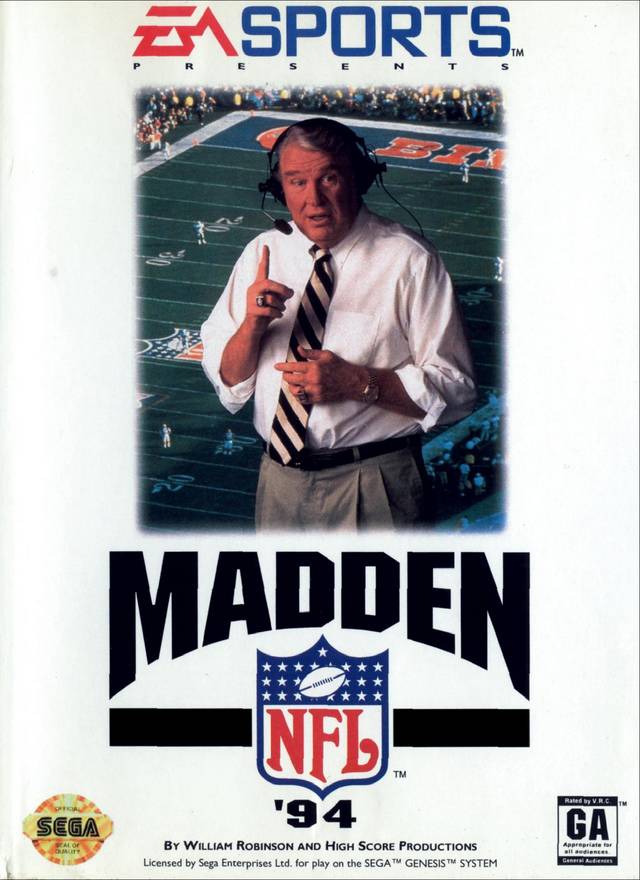 The coverart image of Madden NFL '94