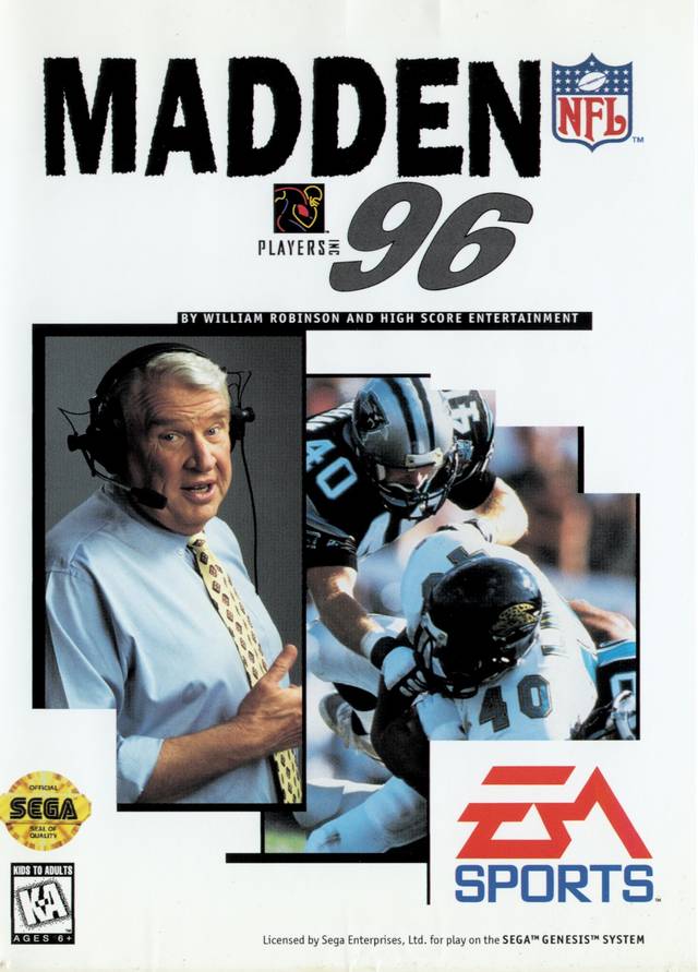 The coverart image of Madden NFL 96