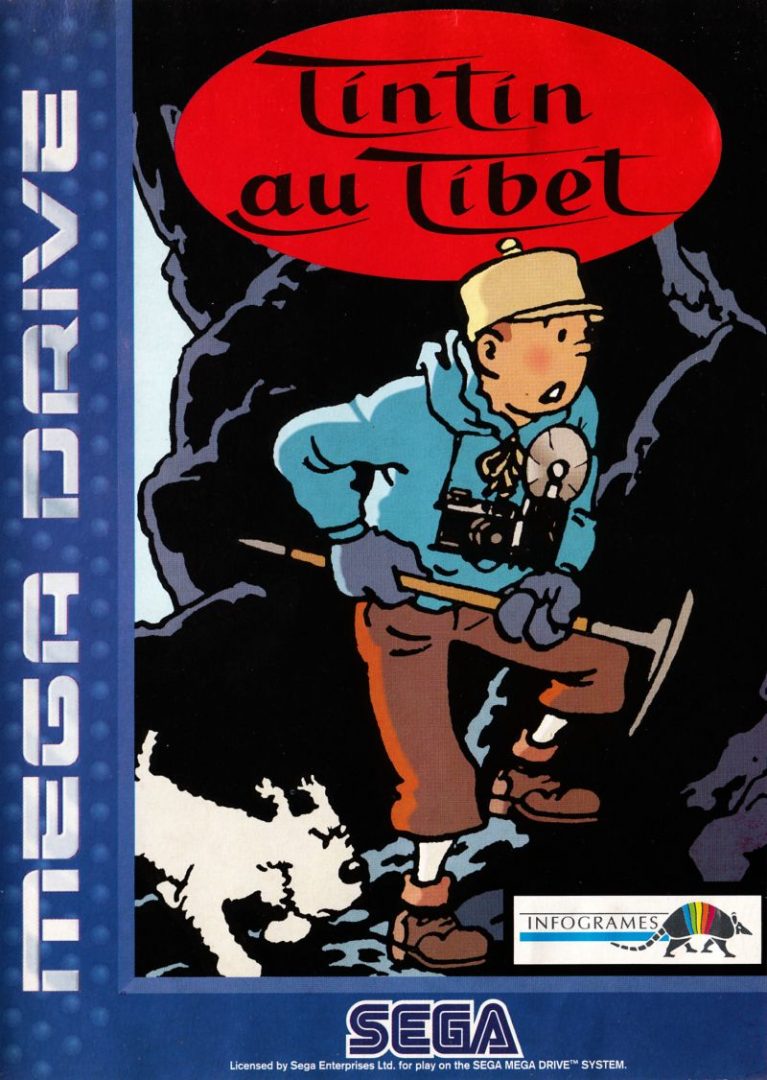 The coverart image of Tintin in Tibet