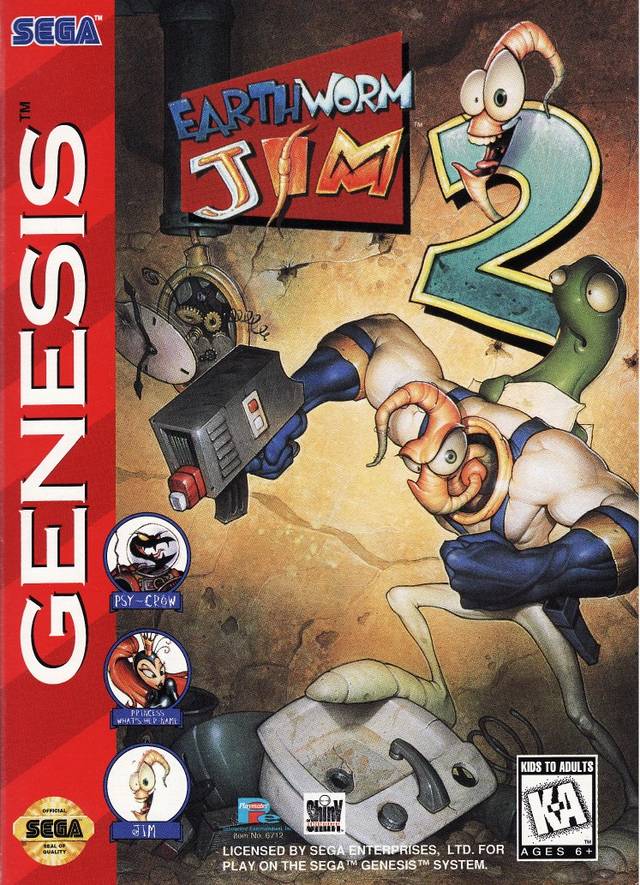 The coverart image of Earthworm Jim 2 (Weapon Select Mod)