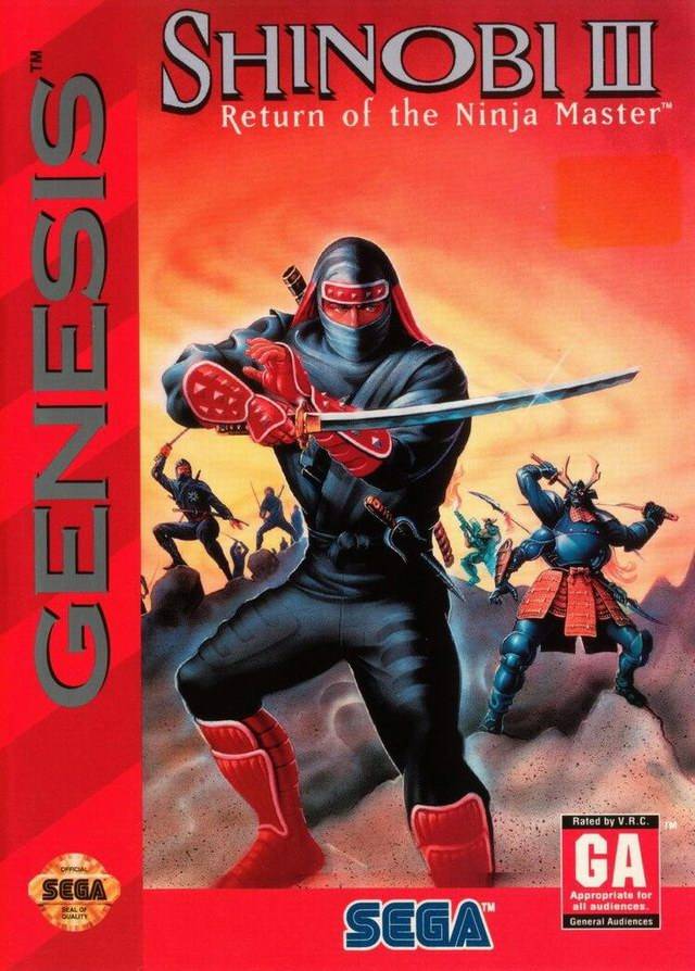 The coverart image of Shinobi III: Return of the Ninja Master