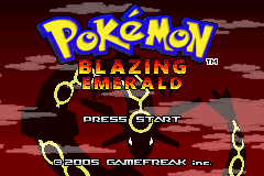 The coverart image of Pokemon Blazing Emerald (Hack)