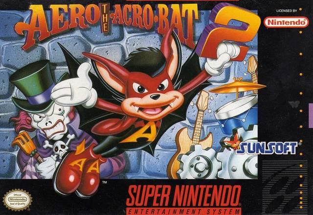 The coverart image of Aero the Acro-Bat 2