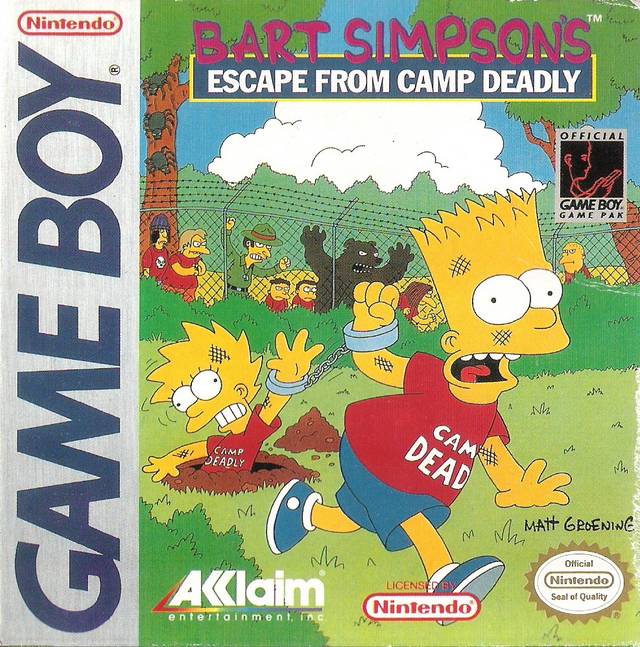 The coverart image of Bart Simpson's Escape From Camp Deadly