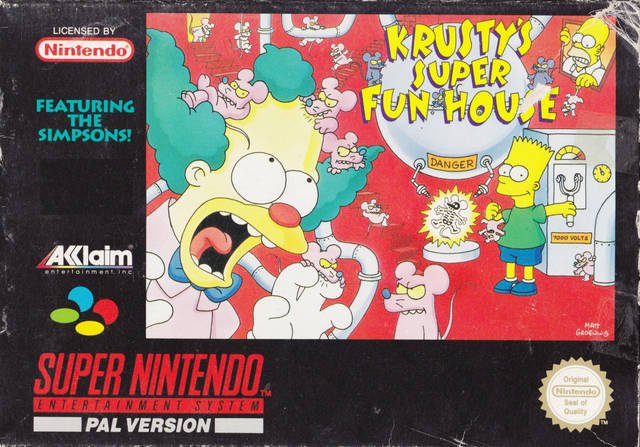 The coverart image of Krusty's Super Fun House