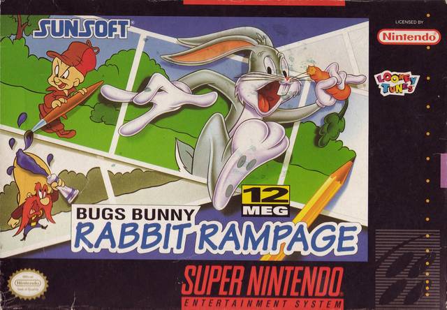 The coverart image of Bugs Bunny in Rabbit Rampage 