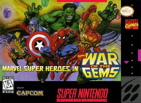 The coverart image of Marvel Super Heroes - War of the Gems