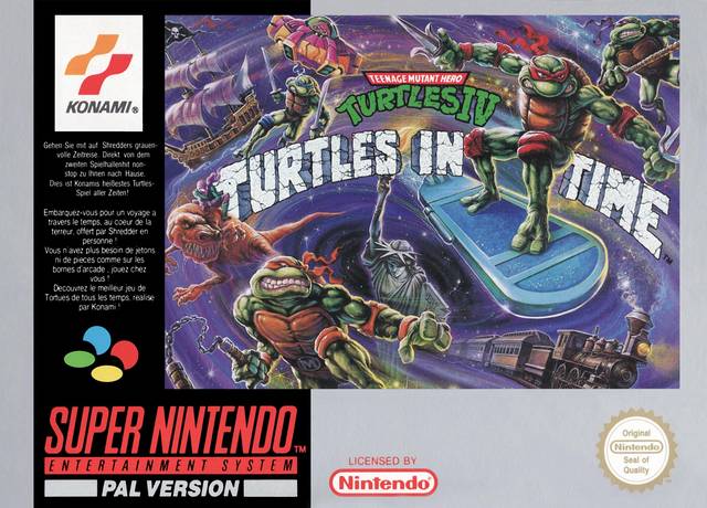 The coverart image of Teenage Mutant Hero Turtles IV - Turtles in Time 
