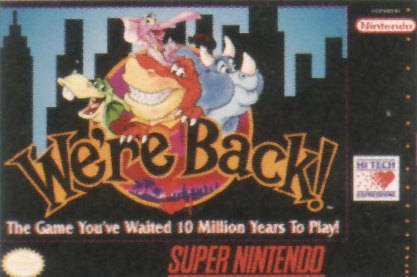 The coverart image of We're Back! - A Dinosaur's Story