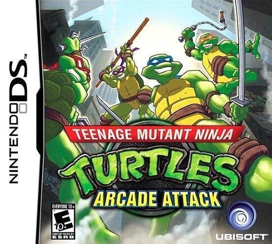 The coverart image of Teenage Mutant Ninja Turtles: Arcade Attack