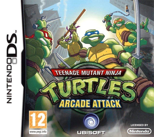 The coverart image of Teenage Mutant Ninja Turtles: Arcade Attack