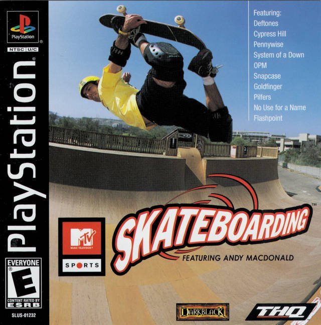The coverart image of MTV Sports: Skateboarding featuring Andy Macdonald