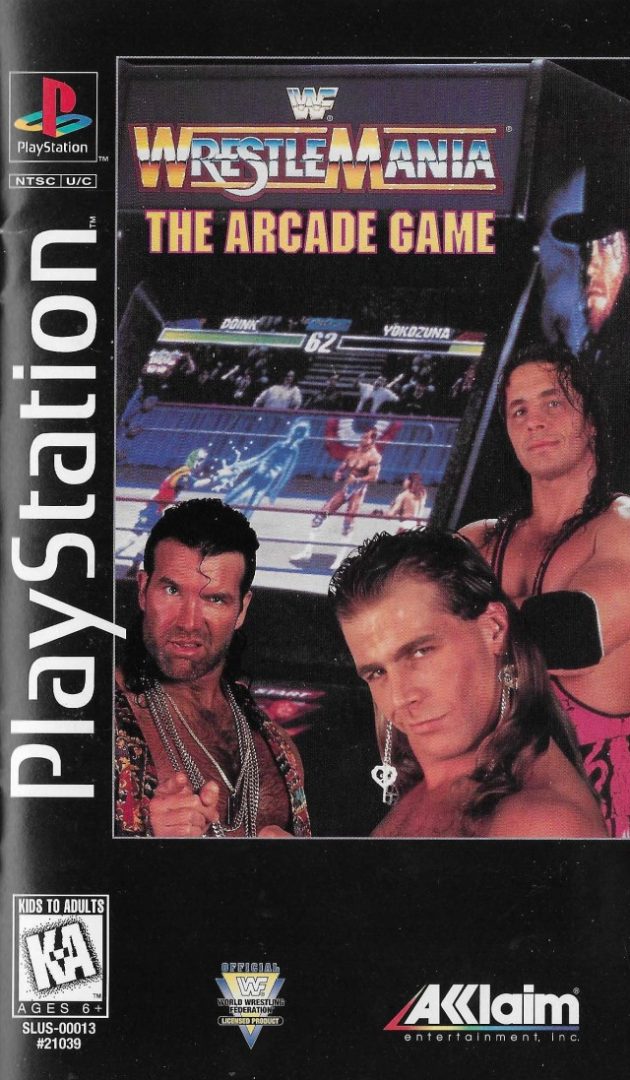 The coverart image of WWF Wrestlemania: The Arcade Game