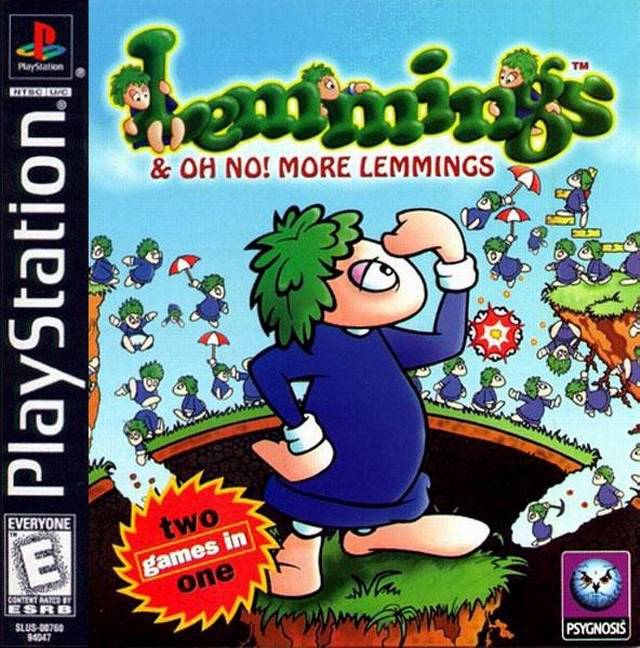 The coverart image of Lemmings & Oh No! More Lemmings