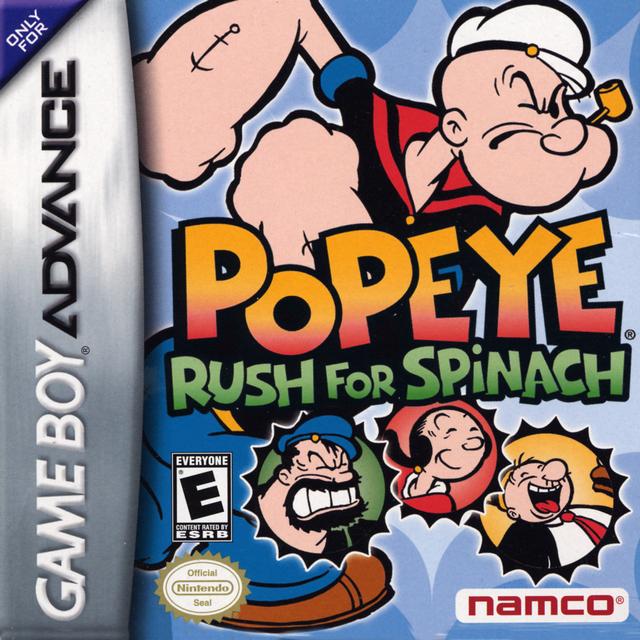 The coverart image of Popeye: Rush for Spinach