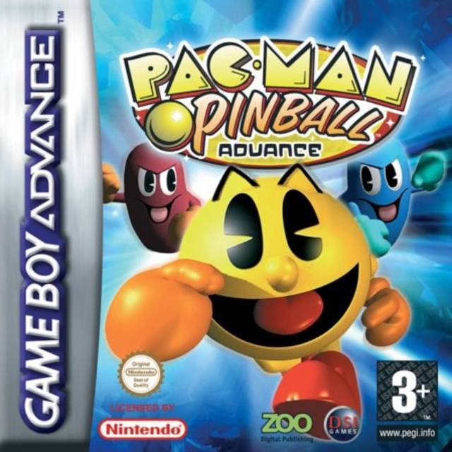 The coverart image of Pac-Man Pinball Advance 