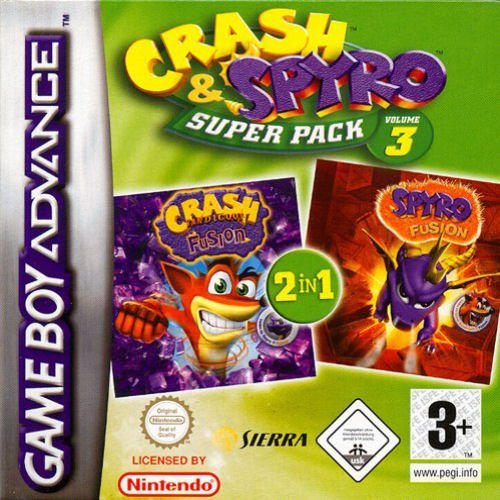 The coverart image of  2 in 1 - Spyro - Fusion & Crash Bandicoot - Fusion 
