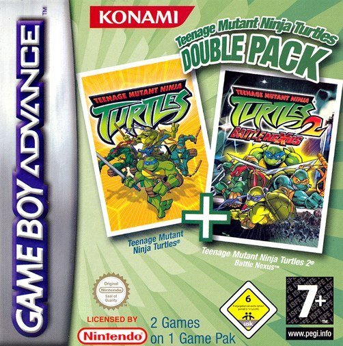 The coverart image of Teenage Mutant Ninja Turtles Double Pack 