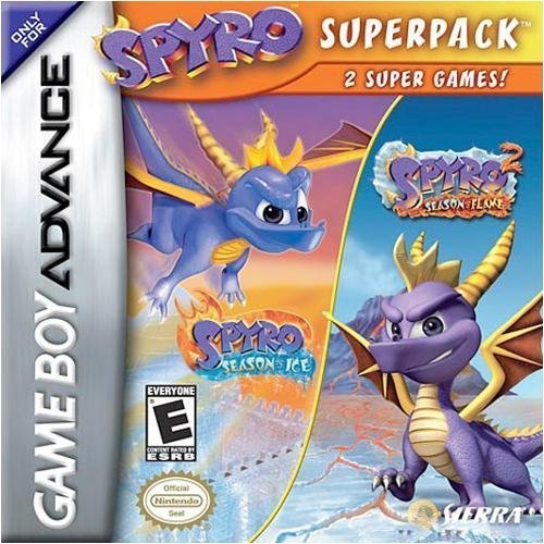 The coverart image of 2 in 1 - Spyro - Season of Ice & Spyro - Season of Flame 