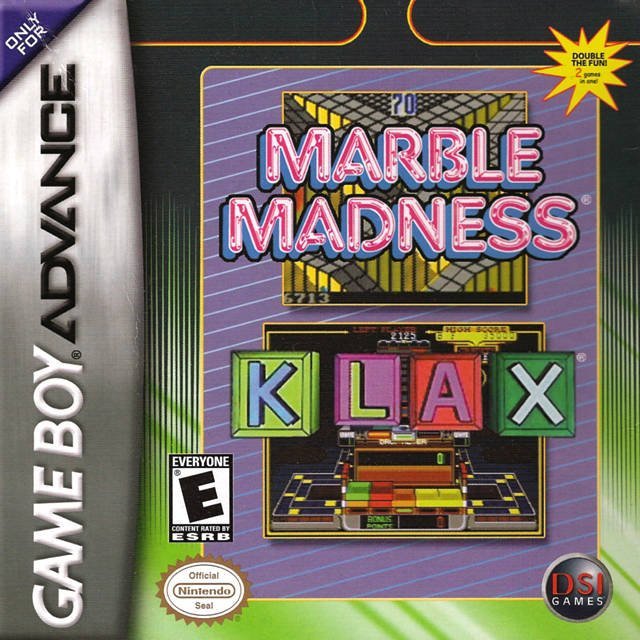 The coverart image of Marble Madness & Klax