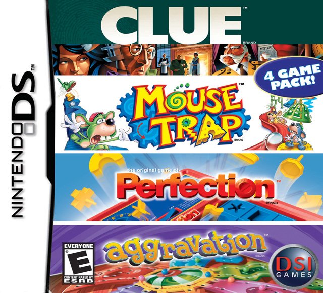 The coverart image of Clue - Mouse Trap - Perfection - Aggravation 