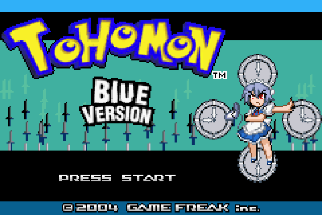 The coverart image of Touhoumon Blue Version (Hack)