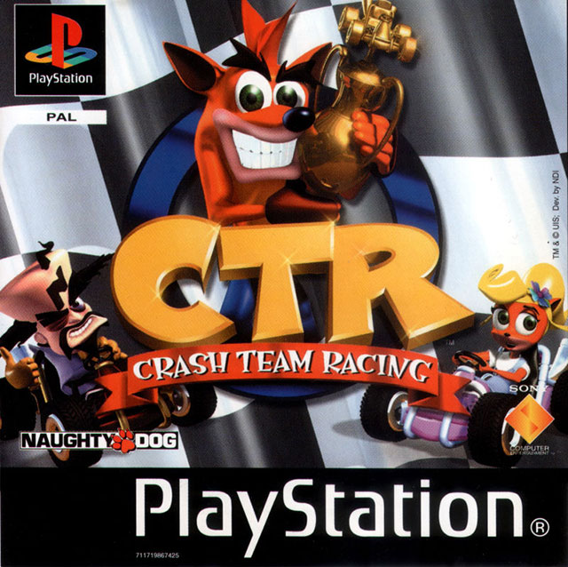 The coverart image of Crash Team Racing (No LibCrypt, PAL/NTSC Selector)