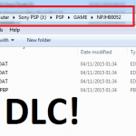Adding PSP DLC to your PSP and PPSSPP emulator