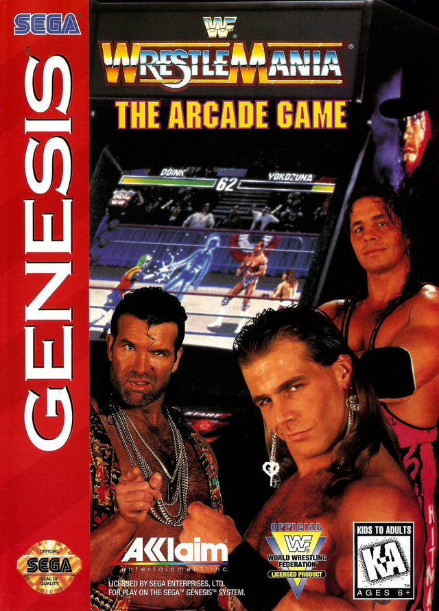 The coverart image of WWF WrestleMania: The Arcade Game