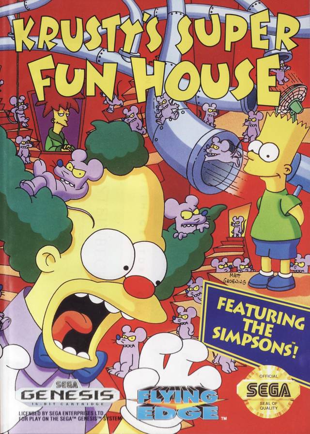 The coverart image of Krusty's Super Fun House