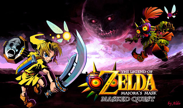 The coverart image of The Legend of Zelda: Majora's Mask - Masked Quest