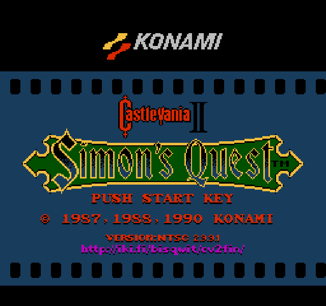 The coverart image of Castlevania II English Re-translation +Map