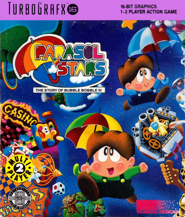 The coverart image of Parasol Stars: The Story of Bubble Bobble III