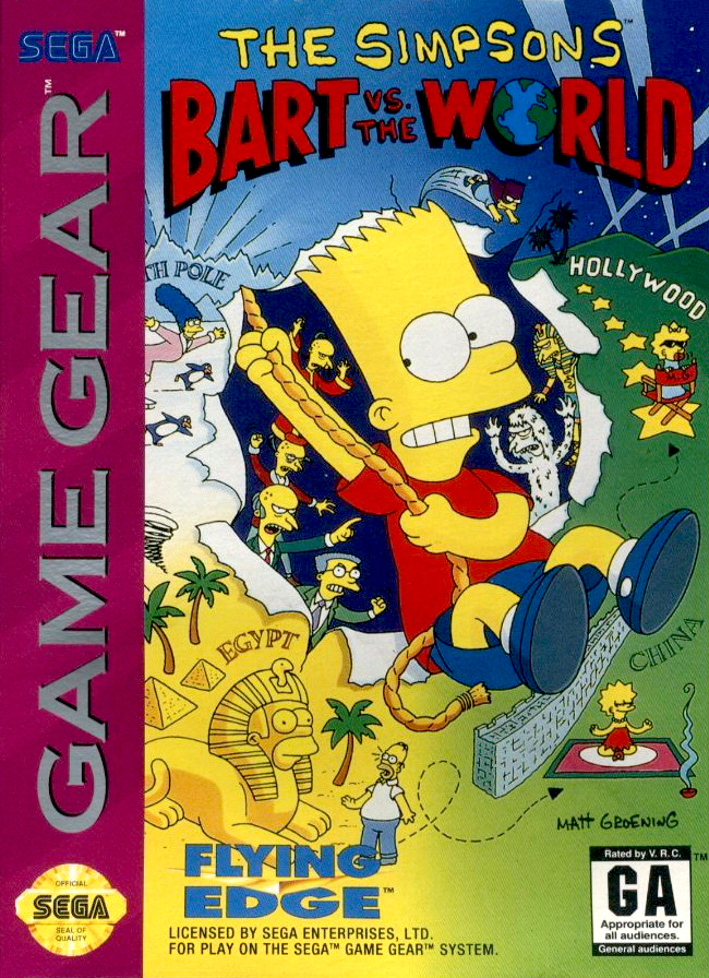 The coverart image of The Simpsons: Bart vs. the World