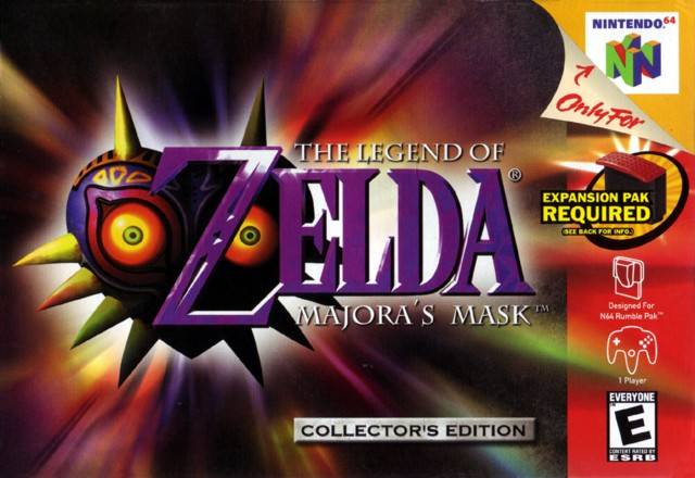 The coverart image of The Legend of Zelda: Majora's Mask