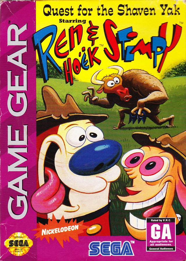 The coverart image of Quest for the Shaven Yak Starring Ren Hoek & Stimpy