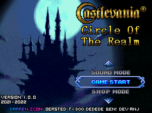 The coverart image of Castlevania: Circle of The Realm