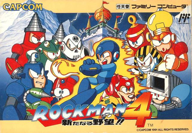 The coverart image of Mega Man 4 / Rockman 4: Aratanaru Yabou!!