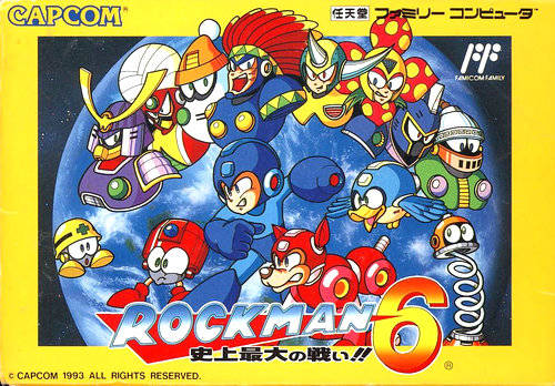 The coverart image of Mega Man 6 / Rockman 6: Shijou Saidai no Tatakai!!